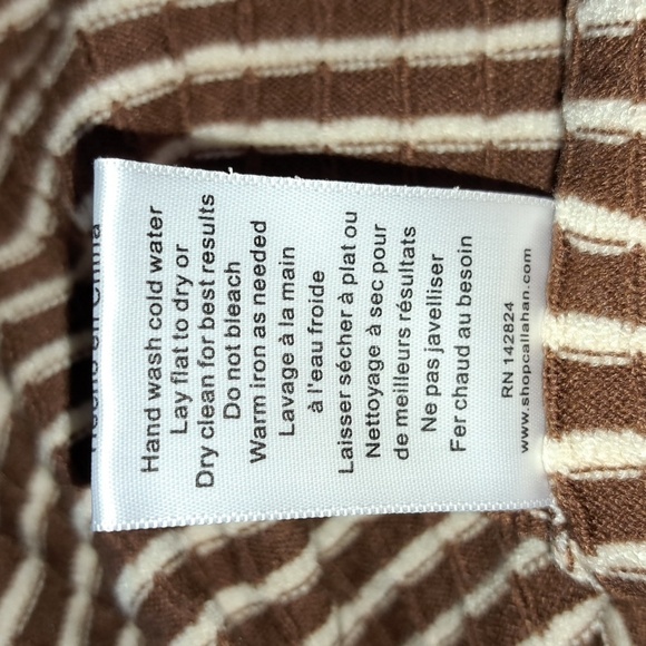 [Callahan] Mimi Mini Dress in Coco & White Stripes Callahan NWT - Picture 7 of 11